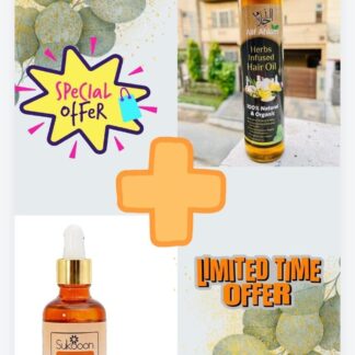 Alif Ahlam Hair Oil + Sukoon Joint Oil Combo