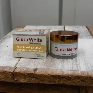 Gluta Whitening Cream Day Night Use Glass Jar