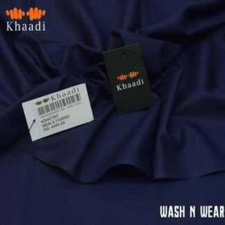 Men's Navy Blue Wash & Wear Suit Plain
