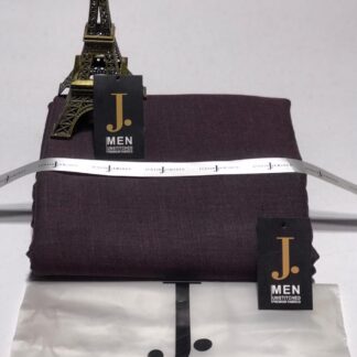 Maroon Textured Unstitched Suit for Men All Season