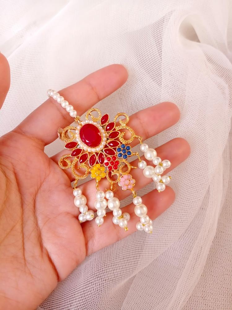 Gold Plated Earrings Set for Pakistani Brides & Festivals - Image 5