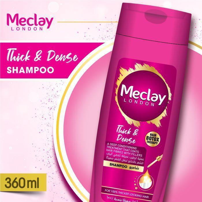 Meclay Thick & Dense Anti-Dandruff Shampoo 360ml Pink