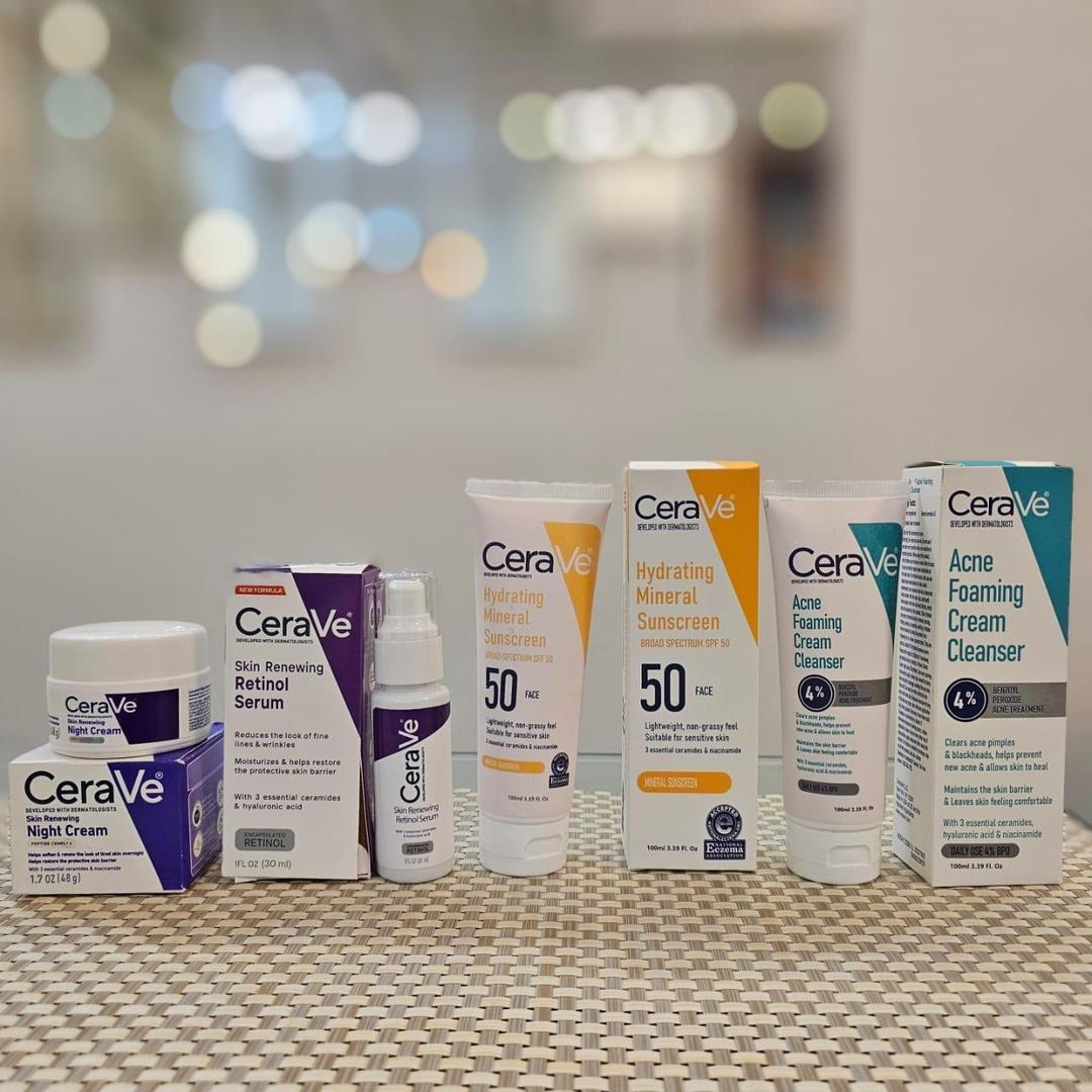 CeraVe 4-in-1 Skincare Bundle SPF 50 Sunscreen Set