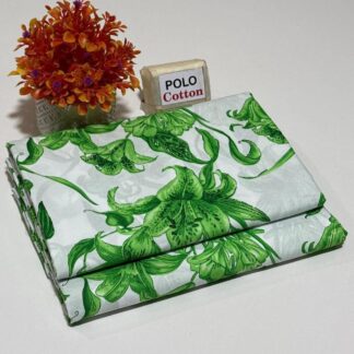 Women's Green Floral Polo Cotton Suit 2.5 Gazz