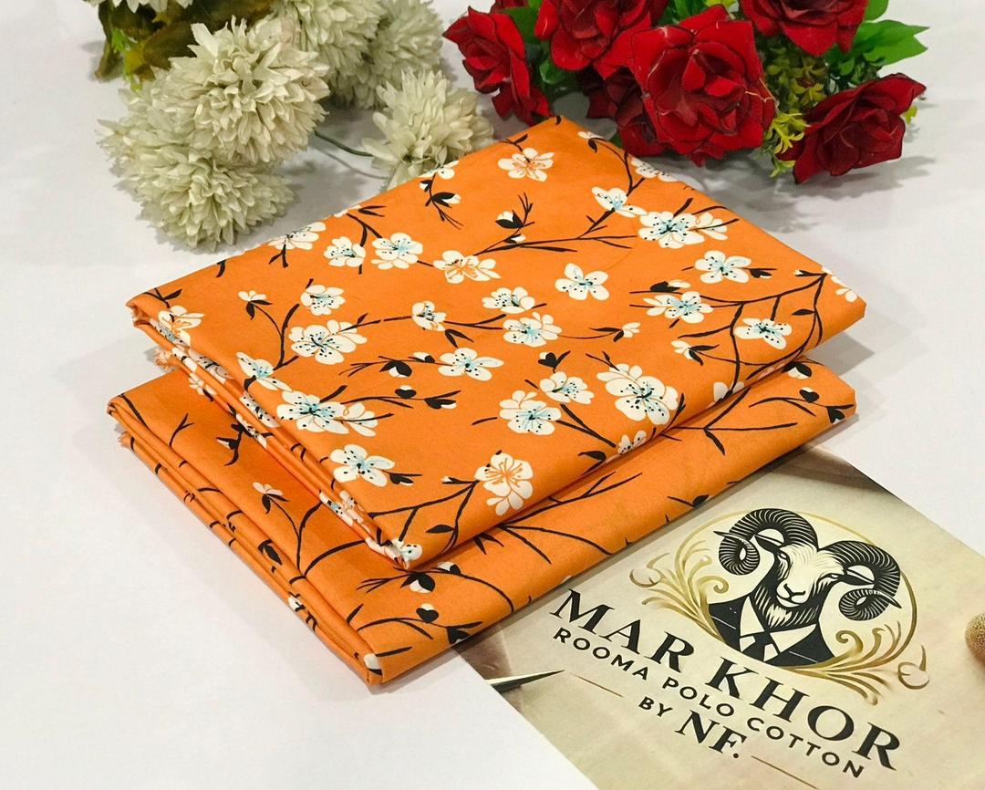 Polo Cotton Floral Suit Brown Women 2 Pcs - Image 2