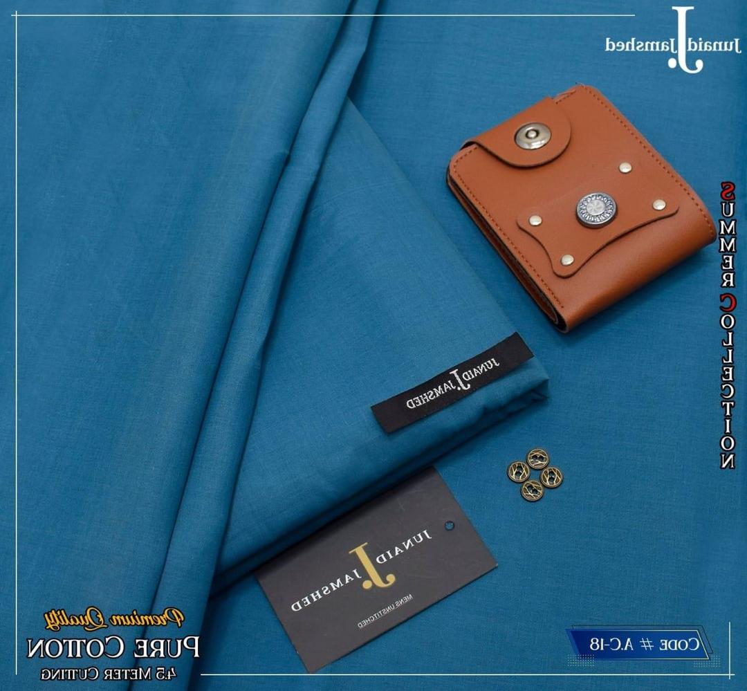 Turquoise Pure Cotton Men Suit AC-4B - Image 2