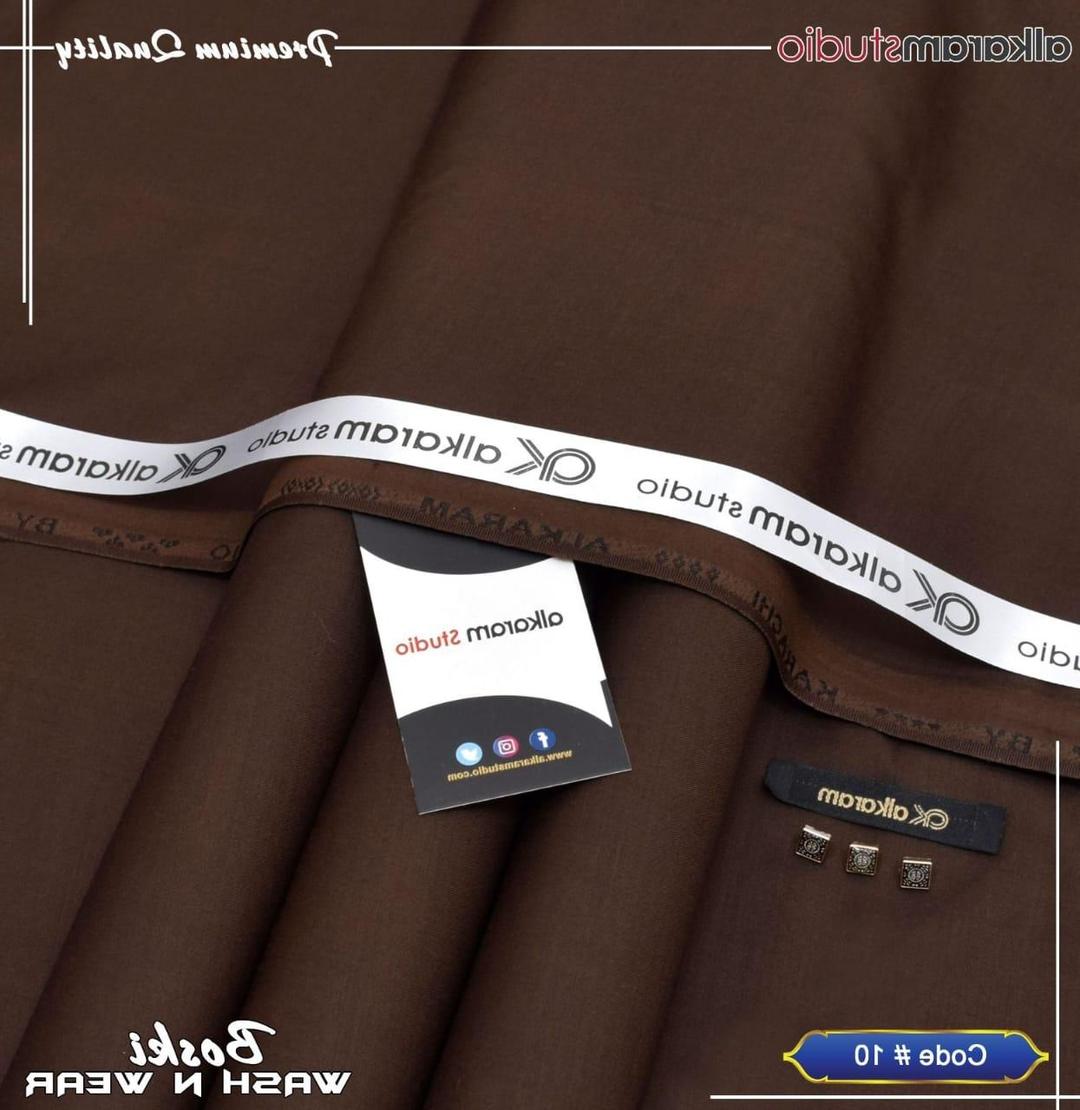 Premium Brown Boski Plain Suit for Men - Image 2