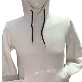 Men Hoodie Cotton Fleece Black Drawstring Casual Wear
