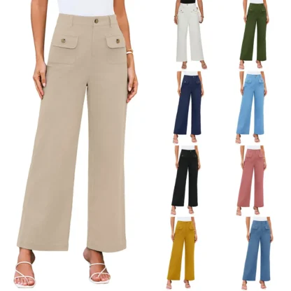 Women High Waisted Wide Leg