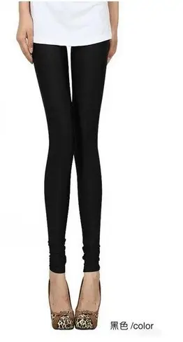 Women's Stretch Slimming Leggings Plus Size Candy Color Summer - Image 3