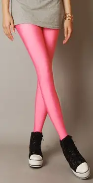 Women's Stretch Slimming Leggings Plus Size Candy Color Summer - Image 4