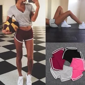 Women's 8-Color Stitched Sports Shorts Casual Yoga Beach Wear