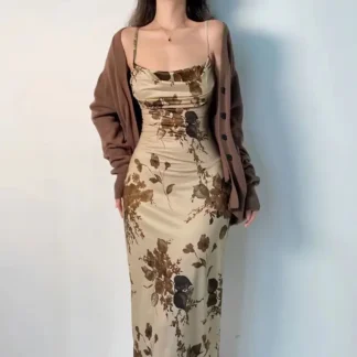 Ice Silk Floral Dress for Women Pakistan
