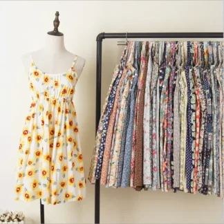 Women Sunflower Print Floral Midi Dress White A-Line