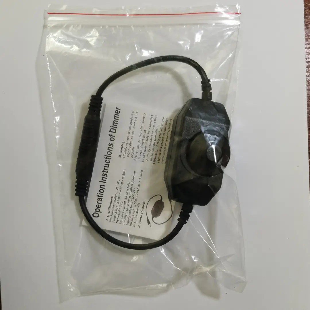 LED Dimmer Switch 12-24V Black Stepless Control - Image 6