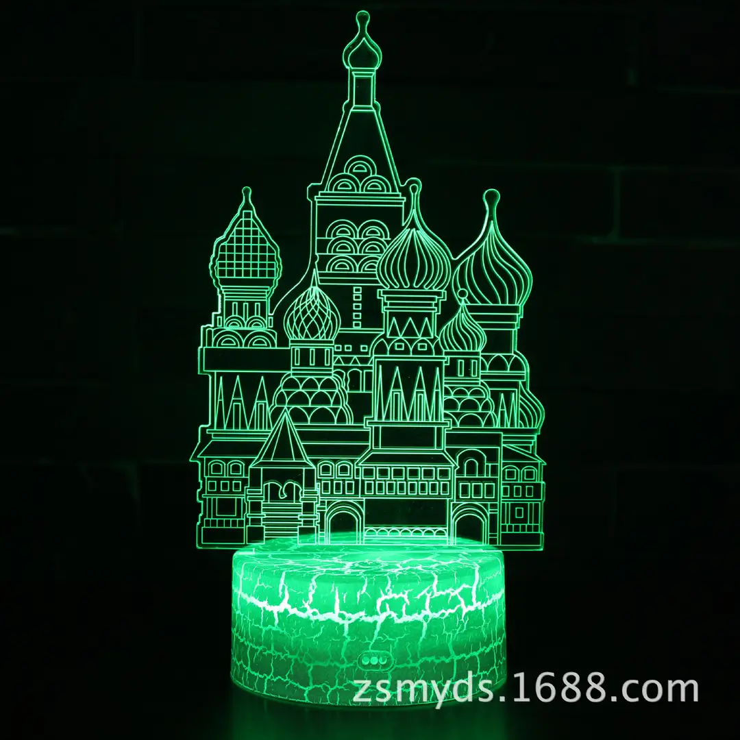 3D Paris Tower USB Rechargeable Night Light for Home Office - Image 3