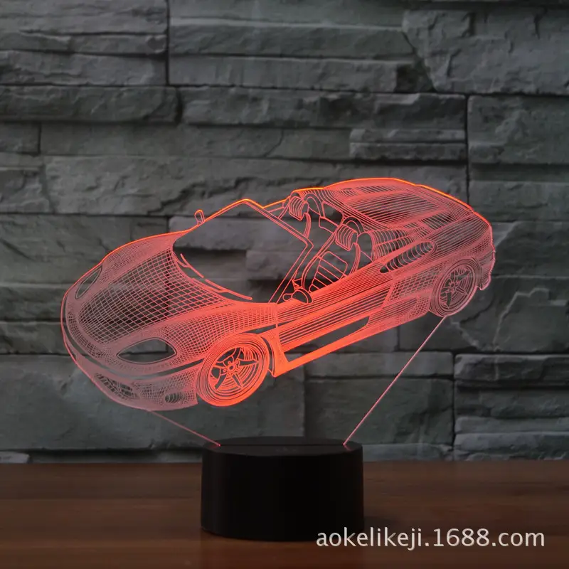 3D Sports Car Nightlight with Touch Control - Image 2