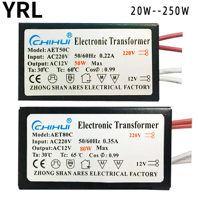 High Efficiency 12V Halogen Lamp Transformer AC220V - Image 2