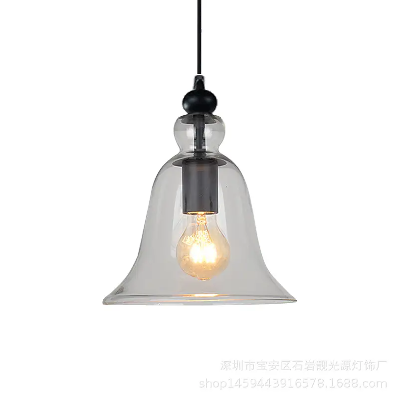 Modern Bell Glass Chandelier for Living Room Dining Bar - Image 5