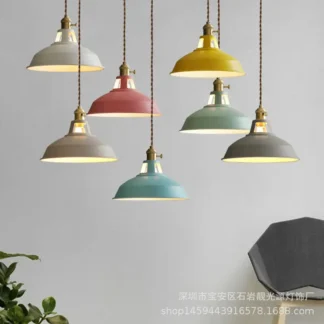 Modern Copper Hanging Lamp with Nordic Design for Home & Café