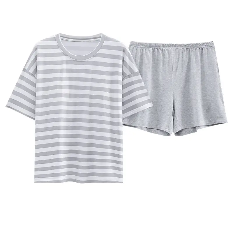 Women Summer Pajama Set with Chest Pad - Image 5