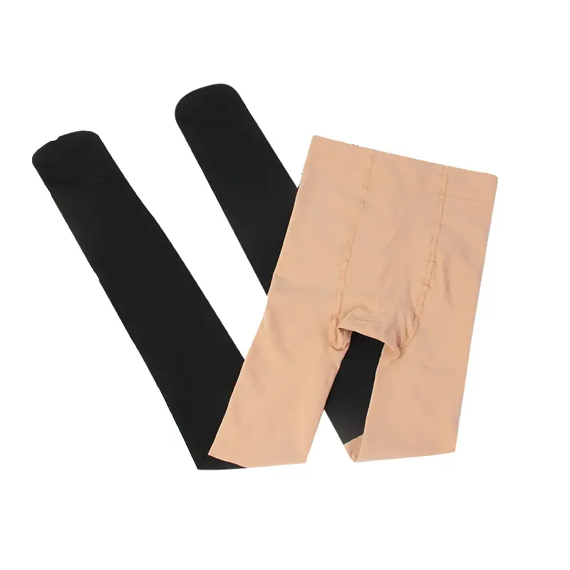 Women Fake Calf Socks Pantyhose Winter Fleece Lined - Image 5