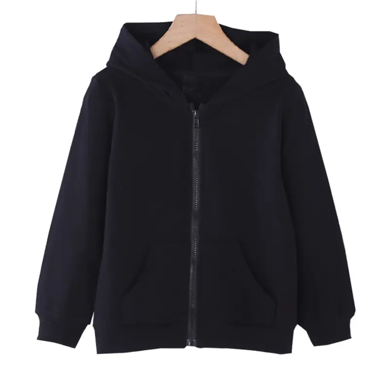 Red Full-Zip Hooded Jacket for Kids - Image 5