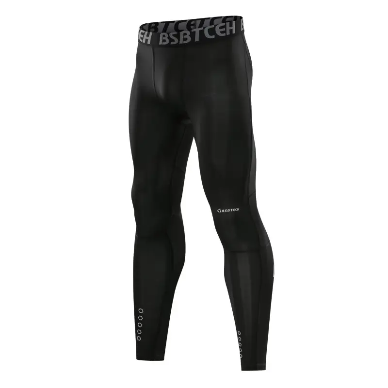 Men Compression Fitness Two-piece Suit Black Quick-drying - Image 4