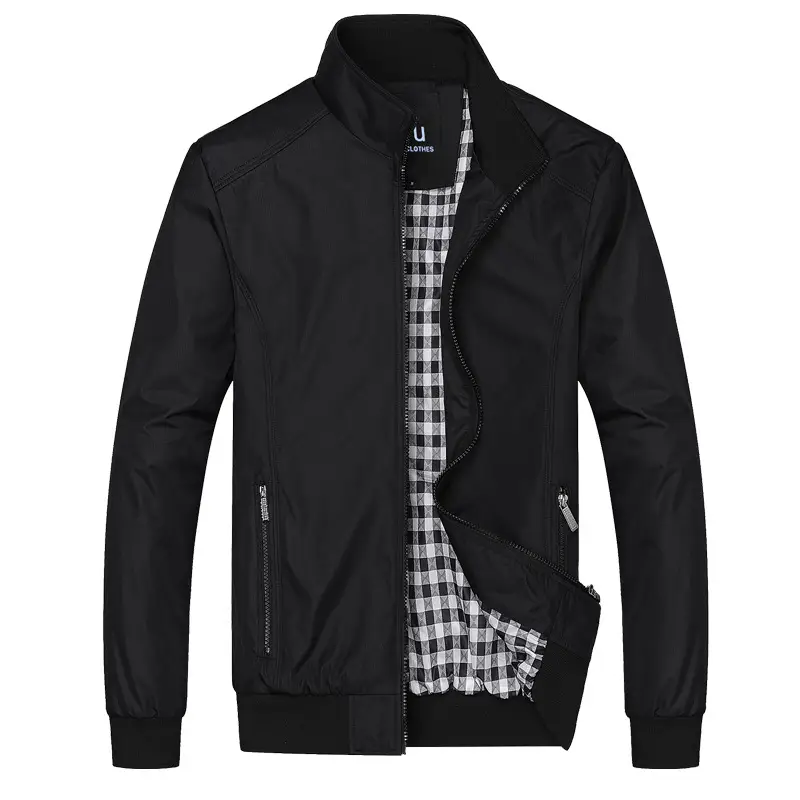 Men Blue Casual Thickened Jacket Autumn Loose Fit - Image 3