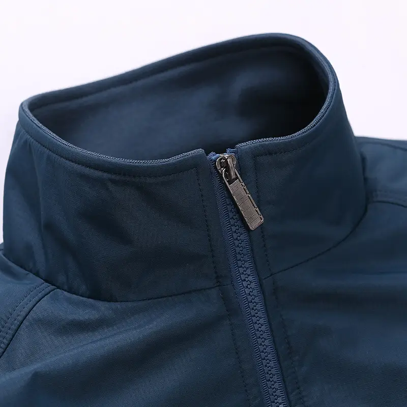Men Blue Casual Thickened Jacket Autumn Loose Fit - Image 5