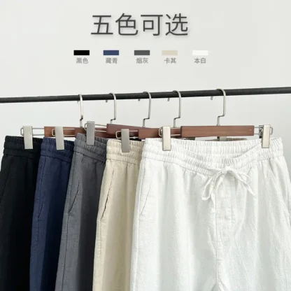 Men Loose Cotton Linen Pants