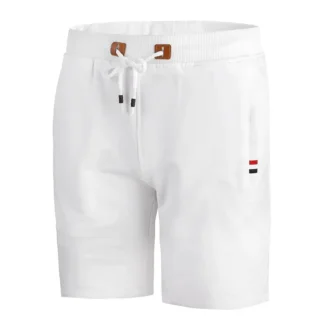 Men White Knitted Casual Shorts Medium to XL