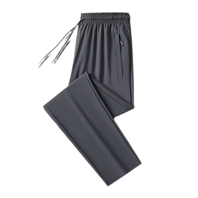Men Ice Silk Pants Summer Loose Breathable Casual - Image 5