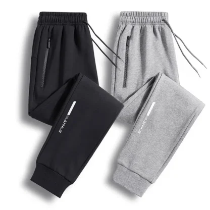 Men Loose Jogger Pants Black Navy Plus Size Autumn