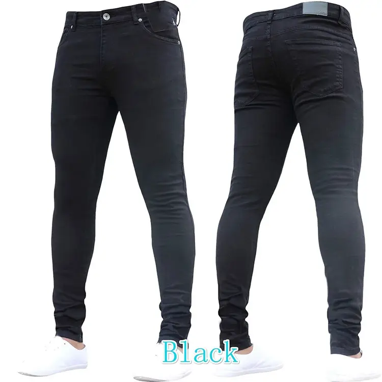 Slim Fit Stretch Denim Pants for Men Multi Colors - Image 4