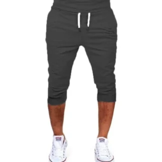 Men Slim Fit Black Jogging Pants Casual Sports Wear
