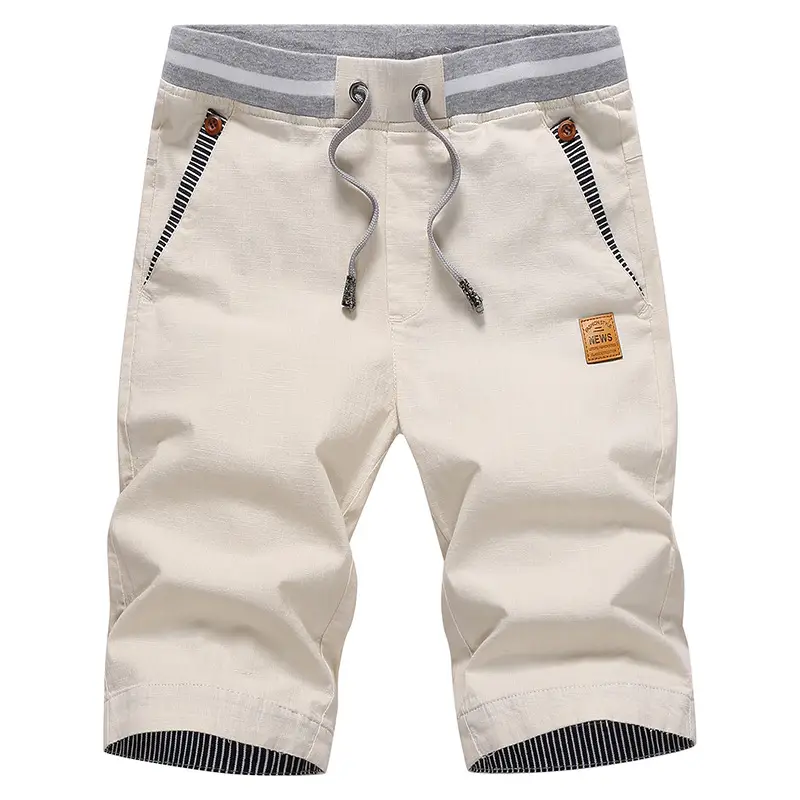 Men Khaki Cotton Summer Shorts Medium to XL - Image 5