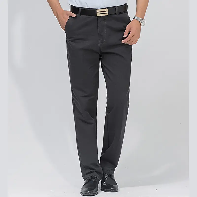 Men Cotton Casual Pants Autumn Thickened Loose Fit 5 Colors - Image 4