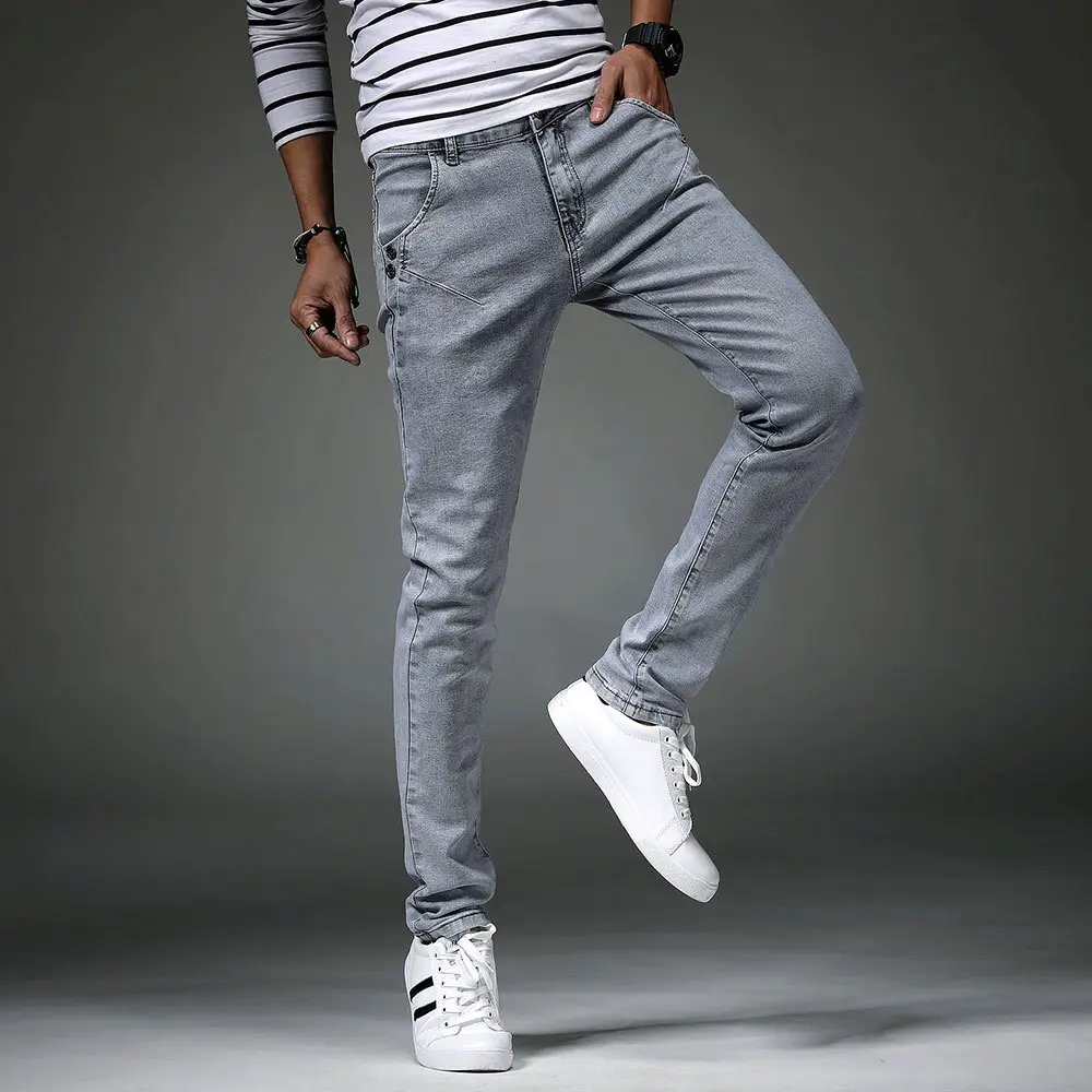 Korean Slim Fit Jeans 2024 Denim Stretch Pakistan - Image 2