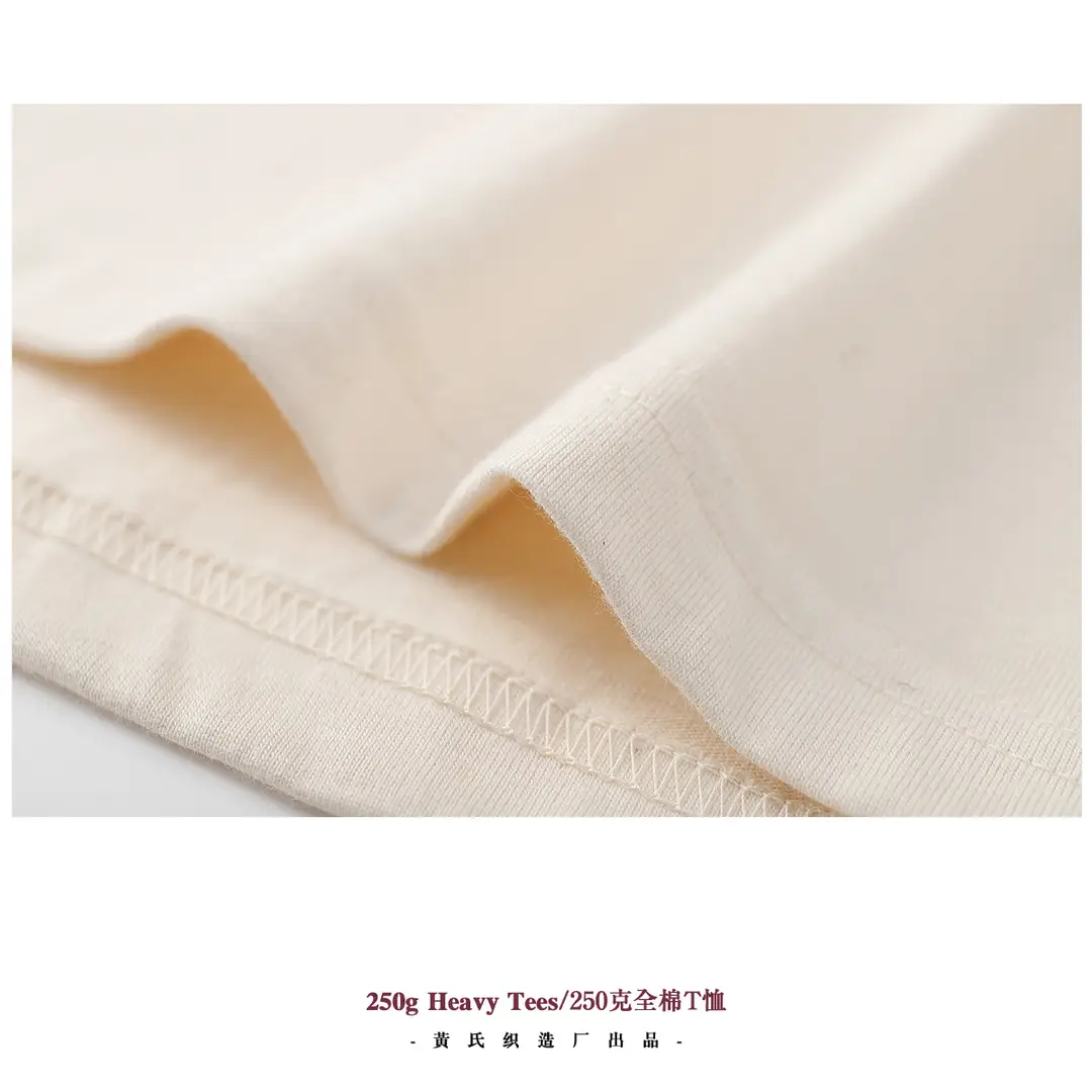 250g Heavy Cotton T-Shirt Plain Neutral Men - Image 4