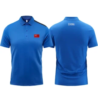 Summer Red Polo T-Shirt for Martial Arts School Uniform