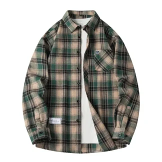 Men Plaid Shirt Pakistan Spring Warm Comfort