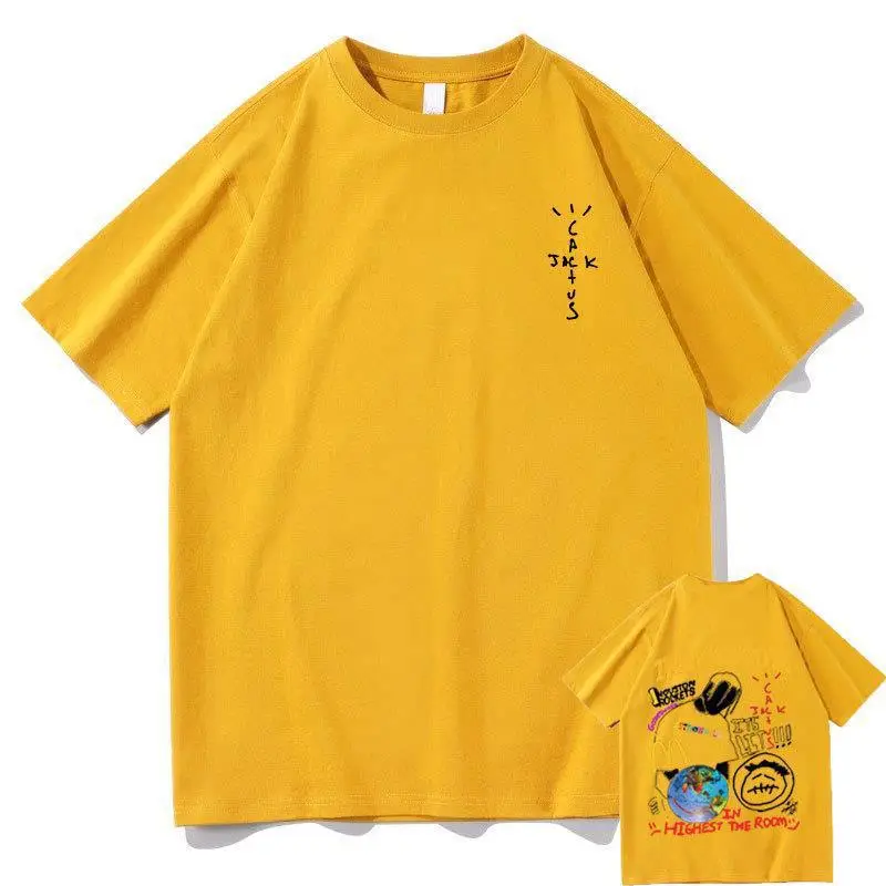 Travis Scott Graphic T-Shirt Cotton Summer Unisex - Image 4