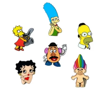Cartoon Character Brooches for Women & Girls