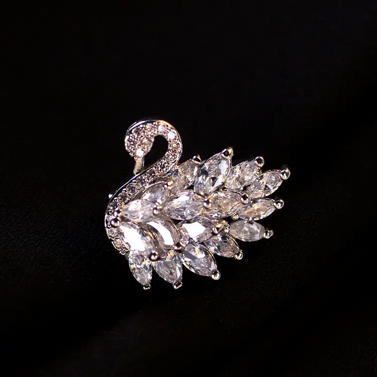 Snowflake Zircon Brooch for Women - Image 5