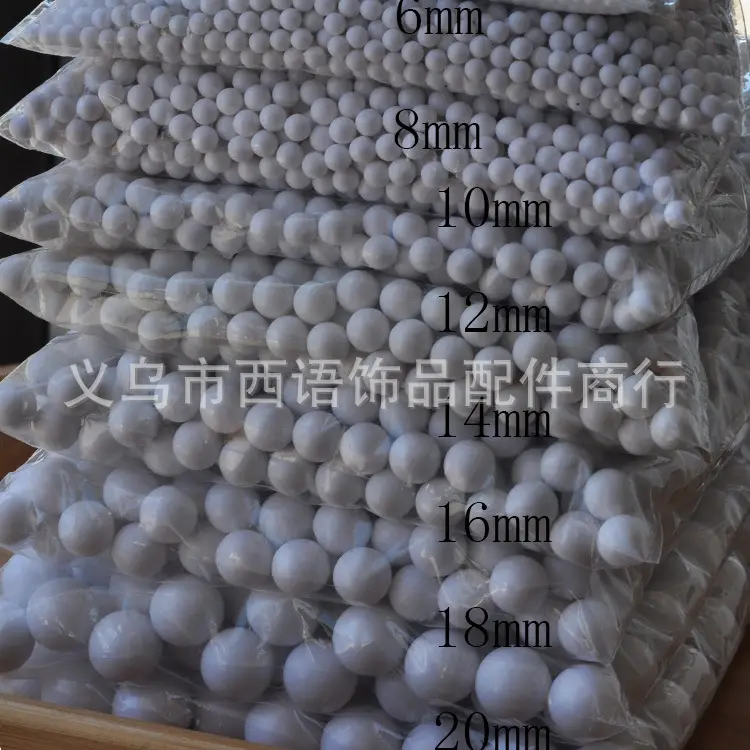 Black & White Plastic Balls 18mm Educational Decor - Image 2