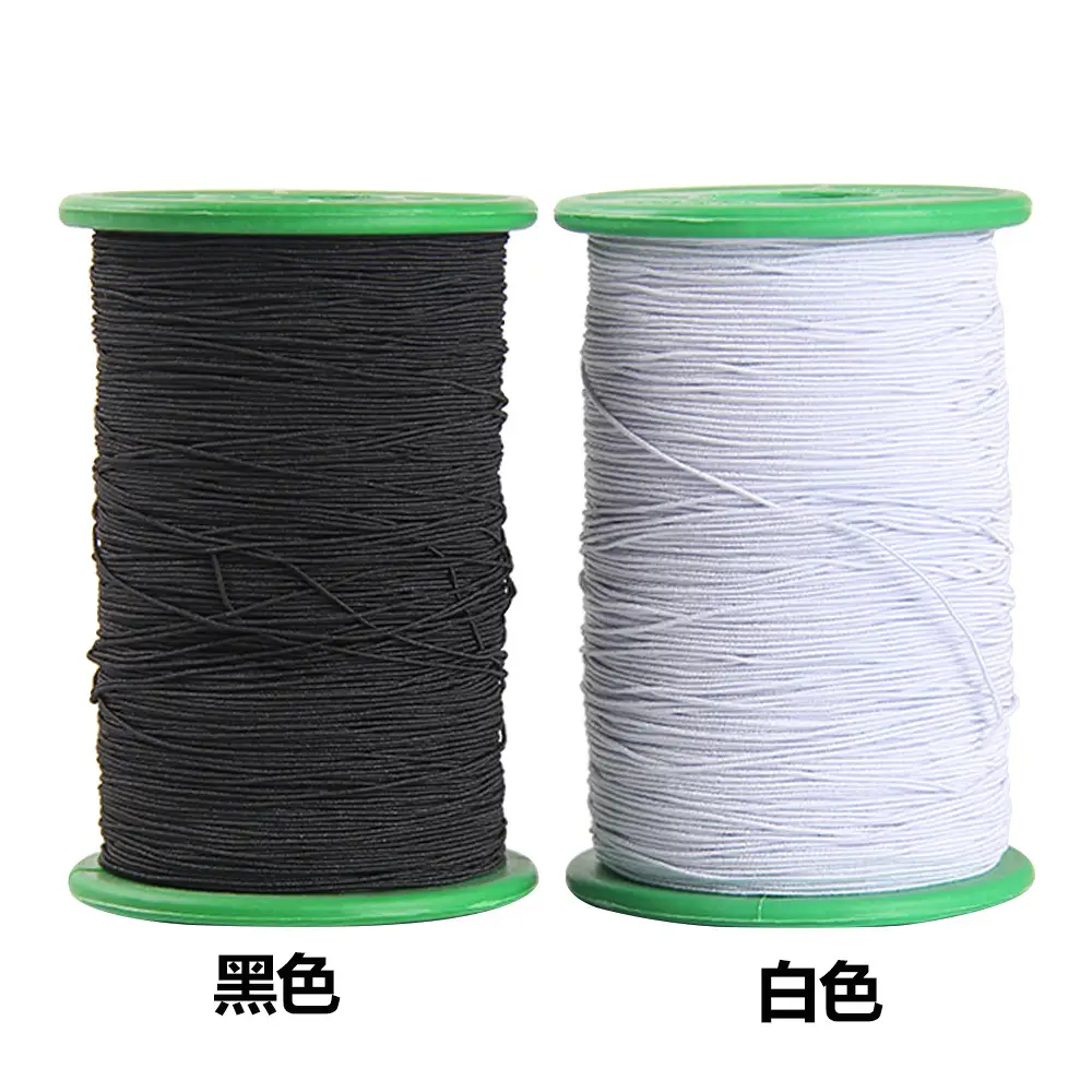 Elastic Line Black White Single Strand Durable Craft Material - Image 2