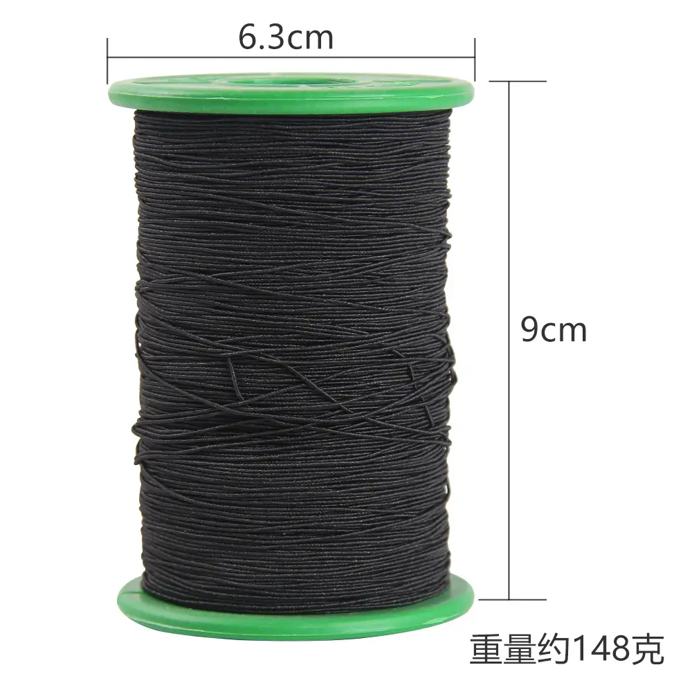 Elastic Line Black White Single Strand Durable Craft Material - Image 3