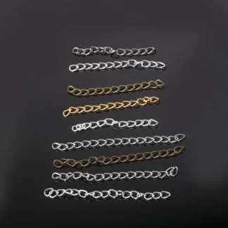 Premium Quality Extension Chains Silver Gold for DIY Jewelry