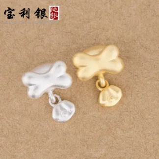 Bone Paw Charm S999 Silver for Women